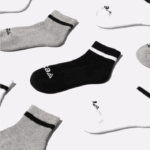 Kids Mid Crew Socks Vessi Uk Grey - Image 2