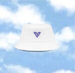 Vessi Uk Bucket Hat Purple On White
